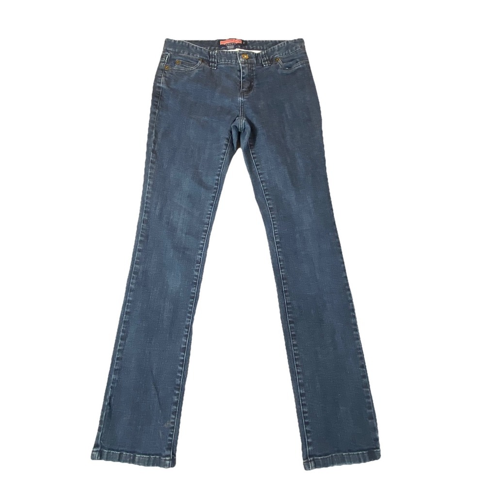 Vineyard Vines Women's Straight Leg Jeans in Dark Blue